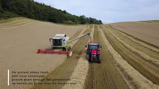 Lindores Abbey Distillery Barley Harvesting [upl. by Savart]