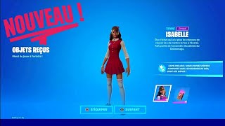 JACHÈTE nouveau SKIN Isabelle  émote sur Fortnite [upl. by Yelsnik158]