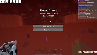 I DIED IN MINECRAFT HARDCORE 2600 DAYS [upl. by Naivart]