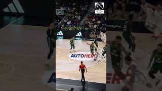 Euroliga  Asistencia de Facu Campazzo a Tavarez  Real Madrid vs Panathinaikos campazzo euroliga [upl. by Suoivatram]