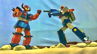 Voltes V Legacy Voltes V vs Vaizanger  Stop Motion  LJPL Animation [upl. by Enelhtak]