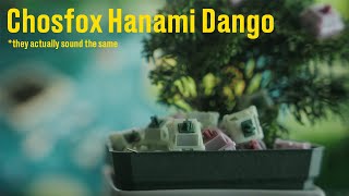 a delectable duo  Chosfox Hanami Dango LinearTactile Switch Overview and Sound Test [upl. by Derina]