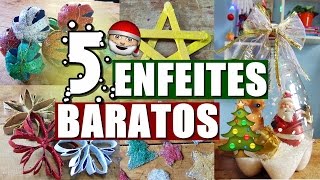 5 ENFEITES DE NATAL SUPER BARATOS PRA DECORAR A CASA  Menino Prendado [upl. by Hedveh]