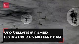 UFO caught on cam Leaked video shows Jellyfish UAP allegedly flying over US military base in Iraq [upl. by Etterual]