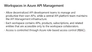 Workspaces in Azure API Management Public Preview [upl. by Katey]