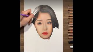 Drawing Li Ziqi  Colored Pencil [upl. by Akyeluz]