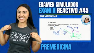 Examen Simulador EXANIII Premedicina  Estructuras del Sistema Respiratorio  pregunta 45 [upl. by Nudnarb]