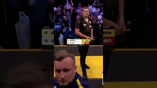 Luke Littlers Record Breaking Average 🤯 darts shorts lukelittler [upl. by Maurizia687]