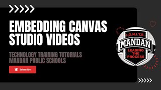 Embedding Canvas Studio Videos for iPad Ease of Use [upl. by Gaves]