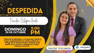 TRANSMISIÓN EN VIVO  CULTO EVANGELÍSTICO Y DESPEDIDA FAMILIA ESTAPER ÁVILA [upl. by Leira]