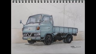 KEREEEEEN Menggambar Truk CANTER Mitsubishi Colt T200 dadingtimur [upl. by Bertsche661]