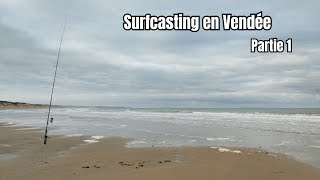 Surfcasting sur la Plage du Rocher en Vendée avec ma première raie [upl. by Trainor]