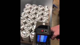 SNEEDJET® Titan T6 Handheld Printer Date and Lot Coding Bottom of Cans [upl. by Giess]