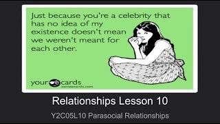 ALevel Psychology AQA Relationships Lesson 10  Parasocial Relationships [upl. by Yakcm]