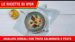 Ricetta Insalata di cereali con trota salmonata e pesto alla genovese [upl. by Colon]