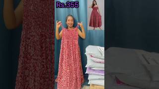 Meesho Sasti Long Summer Dress Unboxing  Meesho Sudhr Gya Re Baba unboxingshorts shorts viral [upl. by Loella658]