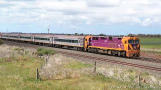 707 Operations The Vinelander to Mildura With N451 1112024  PoathTV Australian Trains [upl. by Fillander]