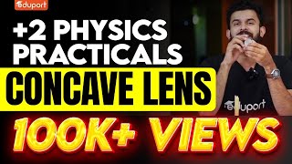 Plus Two Physics Practicals  Concave Lens  Eduport Plus Two [upl. by Teplica]