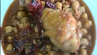 Cocido de pollo y garbanzos con chile morita RecetasdeLuzMa [upl. by Ortrude]