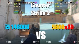 5800X3D vs i5 14600K  Counter Strike 2  CS2 [upl. by Morville]