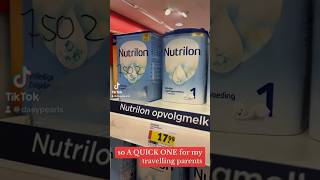 aptamil VS nutrilon  A quick one for parents travellingwithkids babyfood europetravel [upl. by Ynavoeg706]