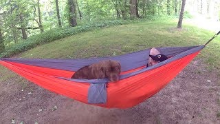 MalloMe Hammock Review XL Double Parachute Outdoor Hammock [upl. by Acinemod]