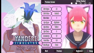 New Custom Mode Customize Characters Routines and More  Yandere Simulator 1980s Mode [upl. by Clementius]