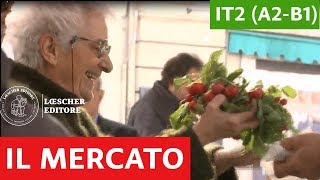 Italiano per stranieri  Luoghi delle città il mercato A2B1 [upl. by Alix]