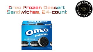 Oreo Frozen Dessert Sandwiches 24count [upl. by Nosa743]