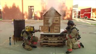 Small Scale Fire Behavior Prop Demonstration [upl. by Ossy]