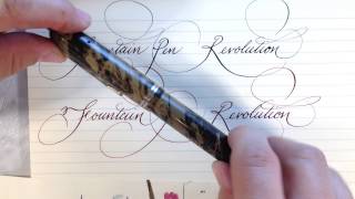 Fountain Pen Revolution flex nibs and pens [upl. by Seamus]