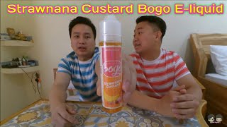 Review Liquid Strawnana Custard Bogo Eliquid [upl. by Vorfeld]