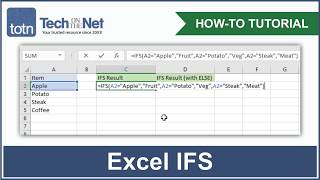 How to use the IFS function in Excel [upl. by Ennoval314]