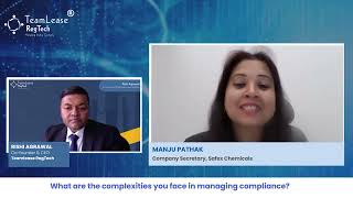 Complexities in Managing Compliance  Manju Pathak  Safex Chemicals [upl. by Einaffit]