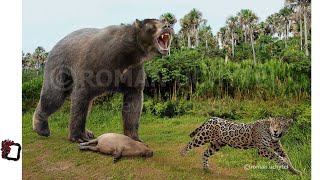 Arctotherium Angustidens and Jaguar Comparison [upl. by Nuhsyar]