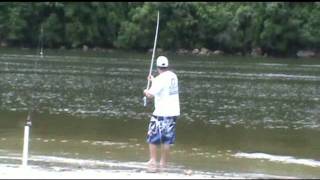 Pesca de praia Bertioga  SP Beach Fishing [upl. by Atiras]