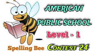 SPELLING BEE WINNERS American Public School 2024 [upl. by Carlota827]