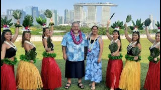 Tahitian Dance  Ori Tahiti  Special Showcase with the President TahitiDanceFitness March 2024 [upl. by Olin]