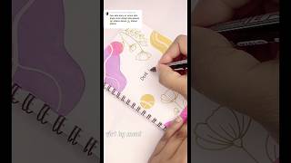 Front page ideas for Diarynotebook journal project painting frontpage shorts viral [upl. by Vergne]