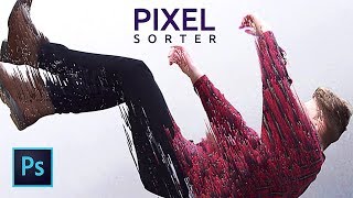 Pixel Sorting Photo Effect  Photoshop Tutorial [upl. by Eniwtna]