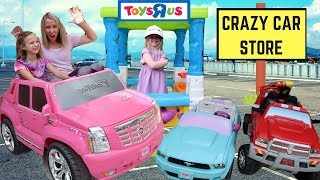 Addy Runs Errands at Mayas Pretend Drive Thru  Crazy Car Store [upl. by Merwin]