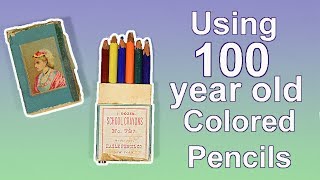 TESTING 100 YEAR OLD COLORED PENCILS [upl. by Sisenej]