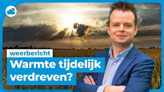 Weerbericht warme lucht tijdelijk verdreven [upl. by Elimay]