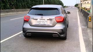 MERCEDESBENZ A45 AMG with MACH 5 Turboback valvetronic exhaust system [upl. by Tammi530]