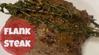 How to Cook Flank Steak in a Cast Iron Skillet  The Easiest Most Delicious Way to a Perfect Steak [upl. by Flanders]