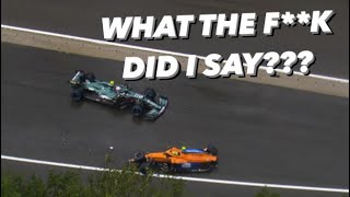 Vettel Angry Team Radio After Lando Norris Spa Crash [upl. by Yelir841]