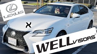 WellVisors on Lexus GS 350  Worth It [upl. by Idnahk]