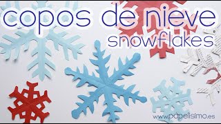 Cómo hacer copos de nieve de papel MUY FÁCIL [upl. by Beverlie]