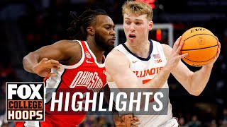 Ohio State Buckeyes vs Illinois Fighting Illini 2024 Big Ten Tournament Highlights  CBB on FOX [upl. by Nivert980]