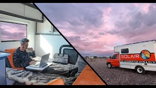 Cozy Winter Vanlife Camping in a Yuma Arizona parking lot [upl. by Bryner351]